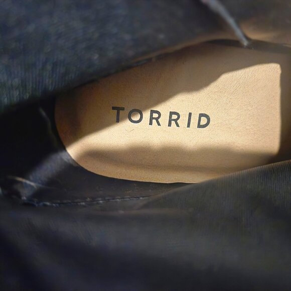 NWOT Torrid gold and black leopard print platform bootie size 9.5ww - Picture 9 of 9